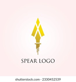 modern simple spear logo design
