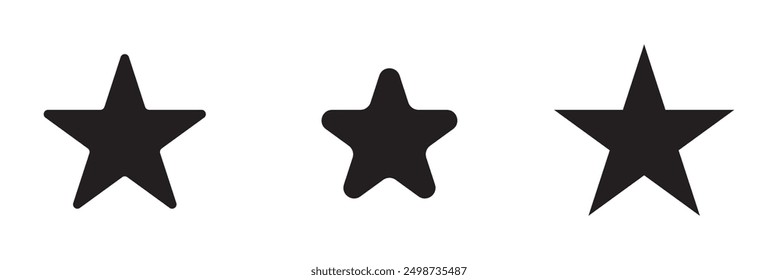 Ilustración vectorial de estrella simple moderna