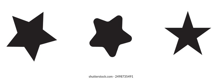 Ilustración vectorial de estrella simple moderna