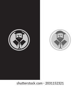 símbolo del vector del logotipo del título de maestro de estudios para estudiantes simples y modernos