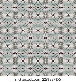 Modern simple symmetrical abstract background pattern vector. Retro background fabric. Vintage check color geometric texture for textile print, wrapping paper, gift card, wallpaper flat design.