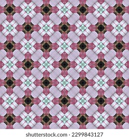 Modern simple symmetrical abstract background pattern vector. Retro background fabric. Vintage check color geometric texture for textile print, wrapping paper, gift card, wallpaper flat design.