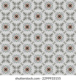 Modern simple symmetrical abstract background pattern vector. Retro background fabric. Vintage check color geometric texture for textile print, wrapping paper, gift card, wallpaper flat design.