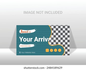 Modern Simple Travel Social Business You Tube Thumbnail Design Template