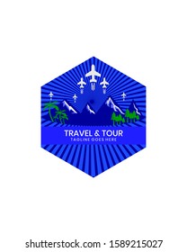 Modern And simple travel & tour logo