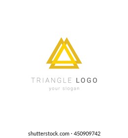 Modern and Simple Triangle logo template