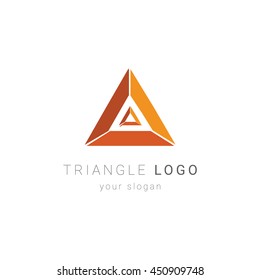 Modern and Simple Triangle logo template