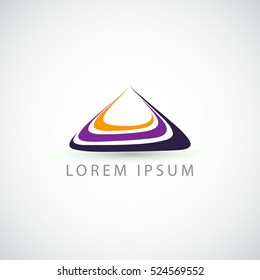 Modern and Simple triangle logo template