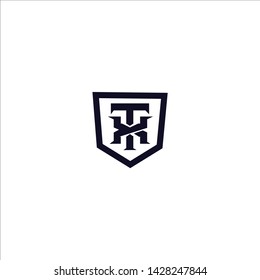 Modern and Simple TX T X Logo Desig