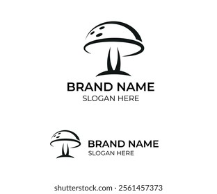 Modern simple unique and creative Mushroom Logo 