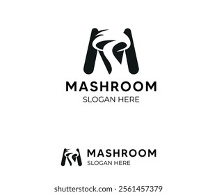 Modern simple unique and creative Mushroom Logo 