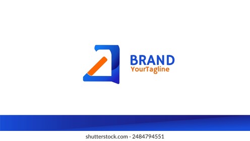 modern, simple and unique letter A logo. technology logo.