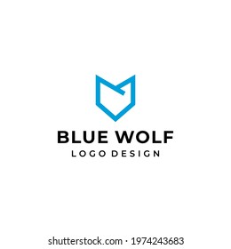 Modern, simple and unique logo about a wolf's head on a light background.
EPS 10, Vector.