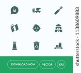 Modern, simple vector icon set on white background with piece, concrete, cement, industrial, travel, king, bag, strategy, telephone, child, game, waste, equipment, call, asia, pin, connection icons