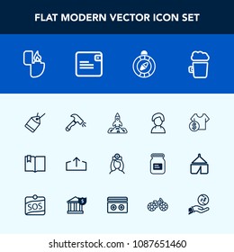 Modern, simple vector icon set with space, pub, medical, nurse, flame, lighter, female, doctor, drink, south, click, care, paper, web, east, science, shuttle, alcohol, cost, tag, beer, person icons