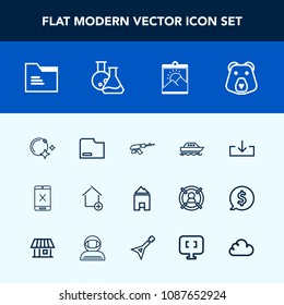 Modern, simple vector icon set with frame, weapon, sea, yacht, gun, web, sky, new, apartment, star, subscription, wild, machine, picture, moon, cancel, document, paper, bear, photo, file, ocean icons