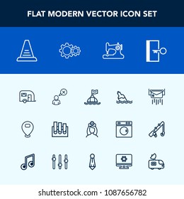 Modern, simple vector icon set with bottle, research, safety, profile, web, care, medicine, ladder, letter, map, healthcare, sign, step, sewing, envelope, concept, transportation, exit, medical icons