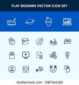 Modern, simple vector icon set with message, temperature, pretty, sea, speech, laptop, chat, toilet, paper, person, space, screen, thermometer, marine, accounting, account, professional, file icons