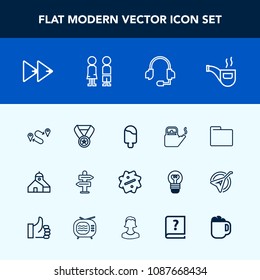 Modern, simple vector icon set with award, reward, success, travel, water, construction, kitchen, blank, cream, pipe, label, paper, rewind, vintage, way, audio, map, kettle, steam, microphone icons