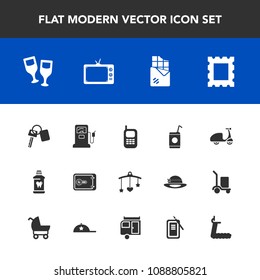 Modern, simple vector icon set with health, care, cold, phone, mobile, auto, old, photo, red, alcohol, money, drink, baby, clean, bar, gasoline, telephone, cycle, automobile, pump, fuel, gas icons