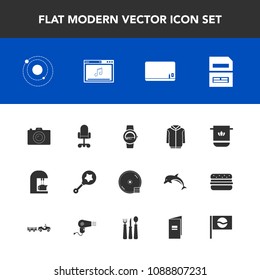 Modern, simple vector icon set with caffeine, camera, galaxy, blank, file, save, drink, science, document, cotton, education, blackboard, smart, time, baby, child, office, coffee, technology, cd icons
