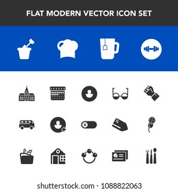 Modern, simple vector icon set with equipment, play, add, off, day, religion, account, speed, fitness, sand, church, architecture, people, profile, religious, sign, summer, avatar, deactivate icons