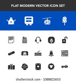 Modern, simple vector icon set with security, sign, train, edit, pill, cooking, modern, fruit, sky, rail, warm, shipping, oven, text, food, document, fashion, home, blue, christmas, medicine icons