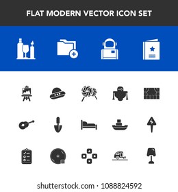 Modern, simple vector icon set with cosmos, lamp, astronaut, android, sweet, lollipop, art, artist, cosmonaut, favour, glass, table, alcohol, wine, drink, tool, candy, business, file, document icons