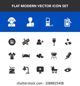 Modern, simple vector icon set with valentine, business, glass, love, drink, add, stationary, heart, communication, orbit, asian, inkstone, ink, alcohol, background, station, phone, furniture icons
