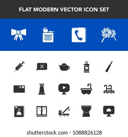 Modern, simple vector icon set with chess, sign, communication, cloud, kitchen, media, king, piece, candy, send, fashion, dentist, clinic, drill, knife, tea, chat, food, health, sweet, strategy icons