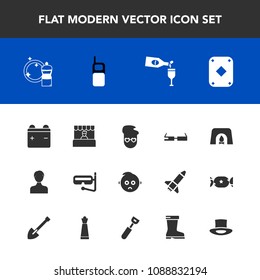 Modern, simple vector icon set with snorkel, smart, warm, sea, food, mask, drink, mobile, user, glass, cleaner, graphic, fire, summer, child, red, fireplace, equipment, profile, battery, store icons