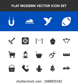 Modern, simple vector icon set with couple, noodle, game, stadium, commerce, origami, bride, sea, chinese, american, ball, paper, parachute, raking, sign, food, love, jump, ocean, sweet, fan icons