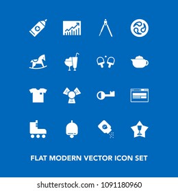 Modern, simple vector icon set on blue background with skating, kamon, clothing, equipment, ring, winner, business, white, tool, place, japanese, bell, concept, japan, brush, award, care, mon icons