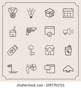 Modern, simple vector icon set with extreme, box, ocean, concept, sky, bubble, meeting, beach, businessman, construction, storage, people, reward, idea, summer, baja, speech, unpacking, glass icons