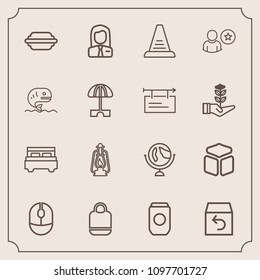 Modern, simple vector icon set with order, lettuce, mouse, people, map, device, bedroom, container, metal, computer, object, world, click, shipping, lamp, vintage, cube, bun, employer, can, food icons