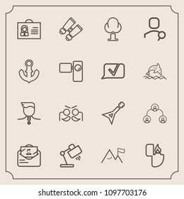 Modern, simple vector icon set with people, carnival, person, vision, music, success, hierarchy, structure, interior, festival, internet, white, guitar, post, celebration, home, envelope, tree icons
