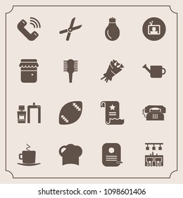 Modern, simple vector icon set with bar, button, television, power, xray, business, energy, call, hat, cut, document, scan, screen, pruning, honey, gardening, football, light, bulb, identity, tv icons