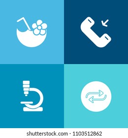 Modern, simple vector icon set on colorful background with summer, biology, sign, concept, cell, team, glass, incoming, man, user, ice, equipment, background, white, lime, communication, water icons