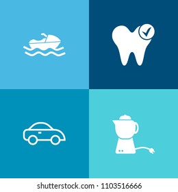 Modern, simple vector icon set on colorful background with mouth, industrial, kettle, kitchen, travel, maritime, hot, ocean, boat, broken, port, vessel, marine, cab, healthy, sea, tea, business icons