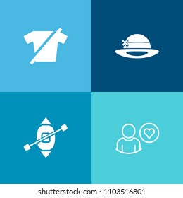 Modern, simple vector icon set on colorful background with star, travel, fashion, t-shirt, graphic, yacht, polo, object, ship, technology, rating, profile, marine, sign, white, apparel, tee, sea icons