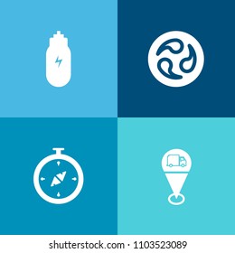 Modern, simple vector icon set on colorful background with japan, pin, pre-workout, gps, web, location, asia, north, silhouette, pattern, concept, lifestyle, direction, healthy, eating, crest icons