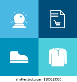 Modern, simple vector icon set on colorful background with silhouette, notebook, buy, writing, style, magic, checklist, foot, jacket, paper, note, black, grocery, wizard, food, sport, magical icons