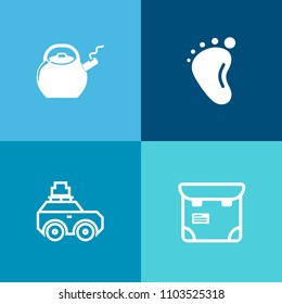 Modern, simple vector icon set on colorful background with ransack, handle, teapot, tourism, mobile, mother, phone, kid, hot, small, child, electric, white, cute, tea, love, little, kettle, road icons