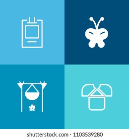 Modern, simple vector icon set on colorful background with shirt, web, blue, tshirt, warm, t-shirt, evening, vintage, summer, beautiful, white, flame, color, element, collection, fashion, green icons