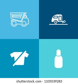 Modern, simple vector icon set on colorful background with shirt, graphic, strike, nature, fashion, t-shirt, dumper, industry, background, ball, clothes, vacation, clothing, white, dump, bowling icons