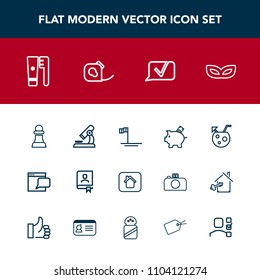 Modern, simple vector icon set with chessboard, laboratory, summer, biology, baja, clean, microscope, mexico, bank, address, brush, chat, cocktail, communication, research, finance, horse, home icons