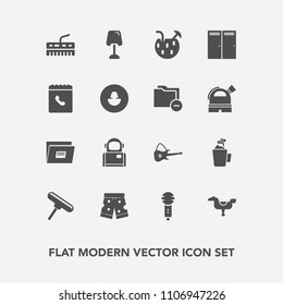 Modern, simple vector icon set with entrance, cosmos, phone, cosmonaut, hot, paper, interior, microphone, keyboard, sign, glass, child, brush, file, musical, space, white, play, kid, voice, door icons