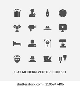 Modern, simple vector icon set with person, people, present, astronaut, underwater, sand, young, account, sea, holiday, chinese, avatar, box, user, mascara, black, delete, science, space, human icons