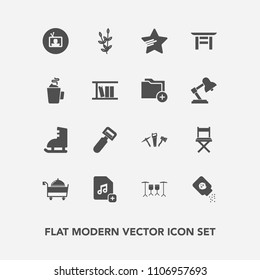 Modern, Simple Vector Icon Set With Tool, Plant, Shrine, Harvest, Agriculture, Technology, Document, Drink, Music, White, Bottle, Service, Book, Kitchen, Star, Drum, Library, Japan, Food, Cup Icons