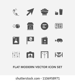 Modern, simple vector icon set with asia, equality, sugar, sport, communication, favorite, cursor, game, baby, football, menu, web, glass, travel, carriage, family, cup, sale, button, warm, home icons